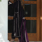 Royal Purple Micro Velvet Embroidered Stitched Suit