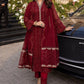 03-Piece chiffon Suit With Sequence Embroidery | Ready To Wear