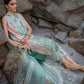 Mint Green and Pink Embroidered Lawn Cotton Suit with Organza Dupatta | RTW