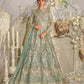 Mint Green Embroidered Net Maxi Suit | Ready to Wear
