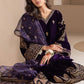 03-PIECE EMBROIDERED VELVET SUIT READY TO WEAR
