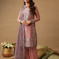 Mauve Chiffon Ready to Wear Adda Work Festive Suit
