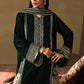 Dark Green Micro Velvet Embroidered Suit | Ready to Wear