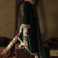 Dark Green Micro Velvet Embroidered Suit | Ready to Wear