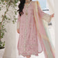 Blush Pink Embroidered Chikankari Lawn Suit |Ready to Wear