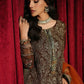 Amber Mocha Embroidered Chiffon 3-Piece – Ready to Wear