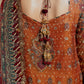 Burnt Orange Mysoori Sequence Embroidered Luxury Suit |Ready to Wear