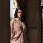 Long Sequined Chiffon Gown Set | Ready to Wear