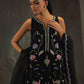 Black Indian Raw Silk Embroidered Suitf | Ready to Wear