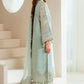 LIZEH Luxury Mint Organza Hand-Embellished Partywear Dress | Ready to Wear
