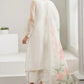 03-Piece Embroidered Organza Suit | Ready To Wear