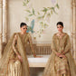 Beige and Pink Handwork Embroidered Lawn Luxury Suit |Ready to Wear