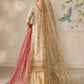 Beige and Pink Handwork Embroidered Lawn Luxury Suit |Ready to Wear