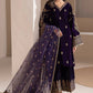 03-PIECE EMBROIDERED VELVET SUIT READY TO WEAR