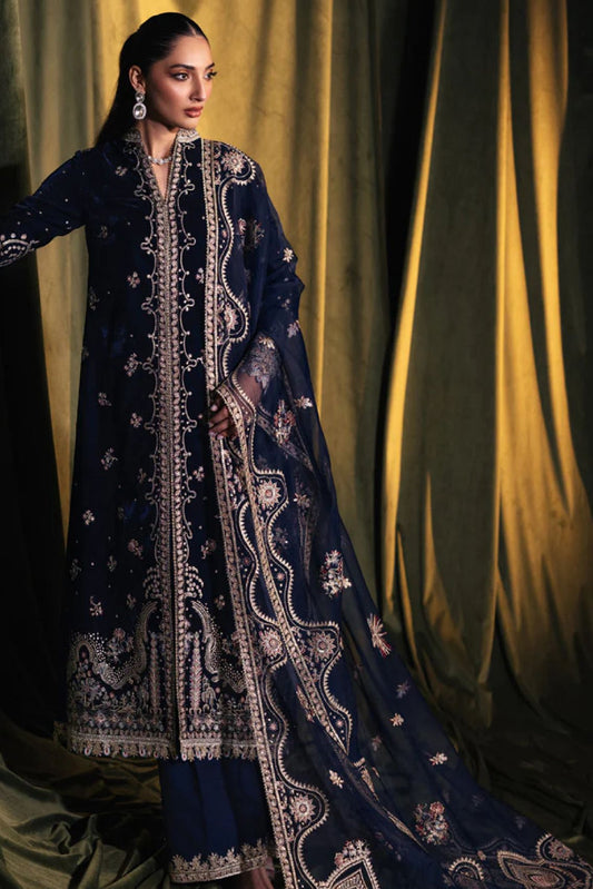 03-PIECE VELVET SUIT READY TO WARE DRESSING DESIGNER