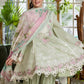 Sage Green Embroidered Chikankari Lawn Suit |Ready to Wear