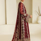 Maroon Sequence Embroidered Chiffon Festive Suit | RTW