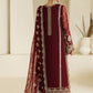Maroon Sequence Embroidered Chiffon Festive Suit | RTW