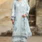 Crisp Ice Blue & White Cutwork Embroidered Chiffon Suit