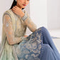 Ocean Mist – Blue-Grey Chiffon 3-Piece - Ready To Wear
