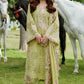 03-Piece Embroidered Lawn Suit With Organza Dupatta | Ready To Wear