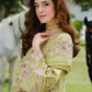 03-Piece Embroidered Lawn Suit With Organza Dupatta | Ready To Wear
