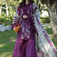 Plum Embroidered Printed Lawn Suit | Ready to Wear