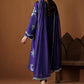 Deep Purple Embroidered Chiffon Suit | Ready to Wear