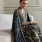 Royal Navy Organza Addawork Lehnga Festive Ensemble |RTW