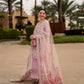 03-Piece Embroidered Lawn Suit With Organza Dupatta | Ready To Wear