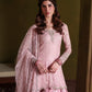 Pink Chiffon Gharara Set with Potli Pouch |Ready to Wear