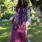 Plum Embroidered Printed Lawn Suit | Ready to Wear