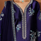 Deep Purple Embroidered Chiffon Suit | Ready to Wear