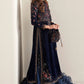 Navy Micro 9000 Velvet Embroidered Ready to Wear Festive Suit
