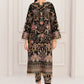 03-Piece Net Suit With Embroidery | Ready To Wear