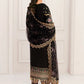 03-Piece Net Suit With Embroidery | Ready To Wear