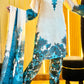 Ivory Teal Shamoze Silk Suit | RTW