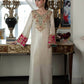Off-White Raw Silk Suit with Addawork |Ready to Wear
