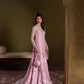 Pink Chiffon Gharara Set with Potli Pouch |Ready to Wear