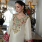 Off-White Raw Silk Suit with Addawork |Ready to Wear