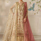 Beige and Pink Handwork Embroidered Lawn Luxury Suit |Ready to Wear