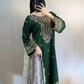 03-Piece Chiffon Suit With Embroidery