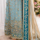 Pastel Ice Blue: Embroidered Chiffon Suit | Ready To Wear