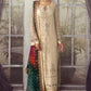 Beige Chiffon stitched with Addawork and Silk Dupatta |RTW