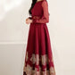Maroon Semi Pure Chiffon Ready to Wear Sequence Embroidered Lehenga Suit