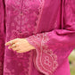 Magenta Printed Lawn Suit with Chiffon Dupatta |Ready to Wear