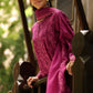 Magenta Printed Lawn Suit with Chiffon Dupatta |Ready to Wear