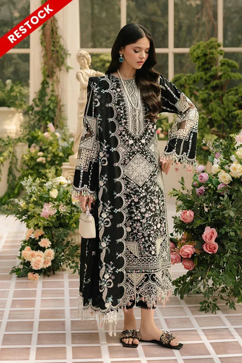 03-Piece Fully Embroidered Luxury Chikankari Lawn - Ready To Wear