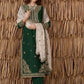 03-Piece Chiffon Suit With Embroidery