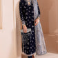 03-PIECE EMBROIDERED VELVET SUIT READY TO WEAR